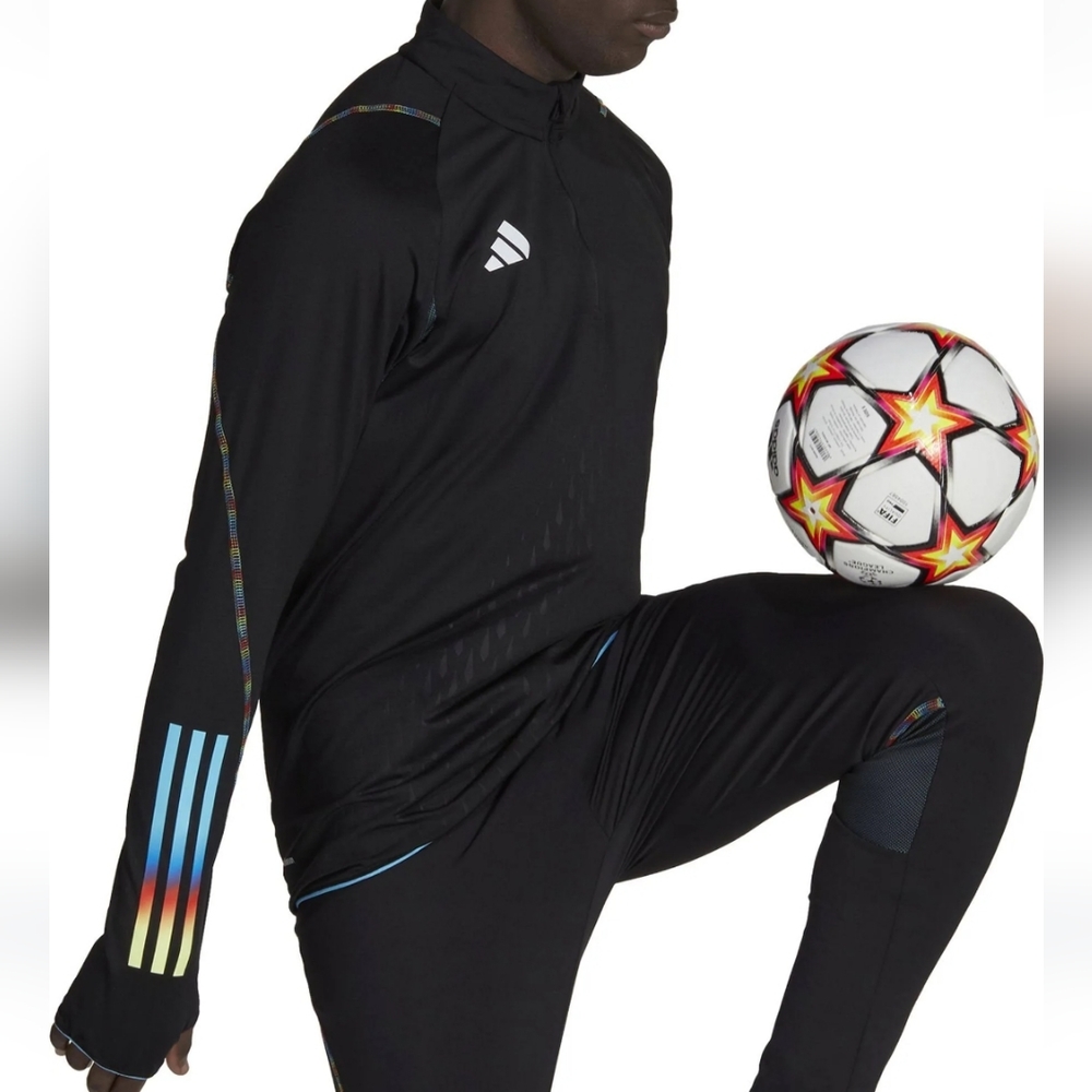 NWT Men's size L Adidas 1/4 zip long sleeve track top